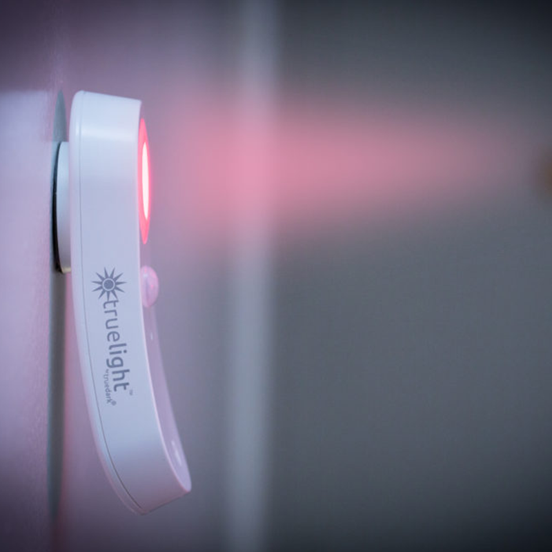 TrueLight Luna Red Nightlight and Flashlight wall mount
