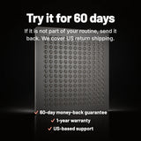 Try it for 60 days: money-back guarantee, 1-year warranty, US-based support