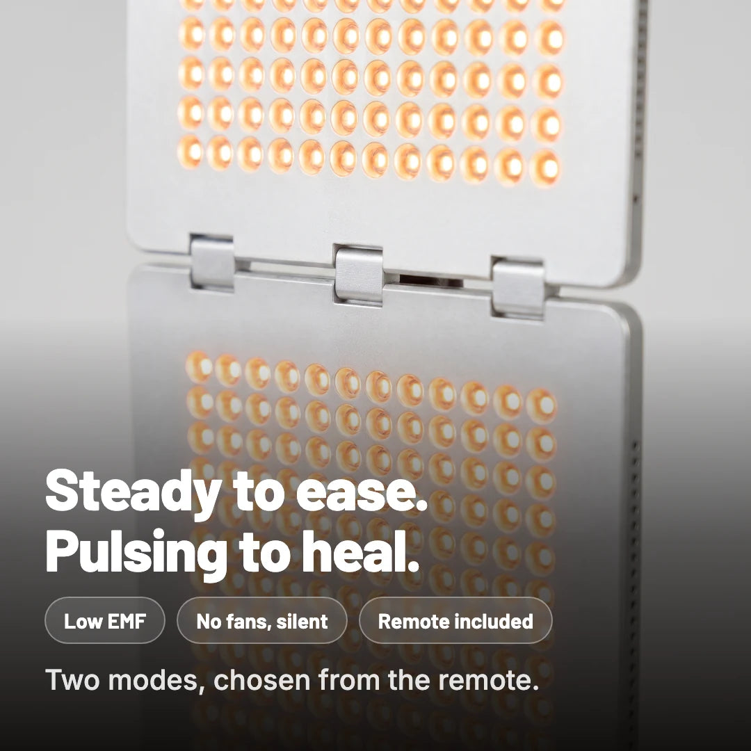 Steady and pulsing modes, low EMF, no fans, silent operation